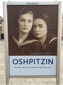 A vintage sign in Oświęcim 