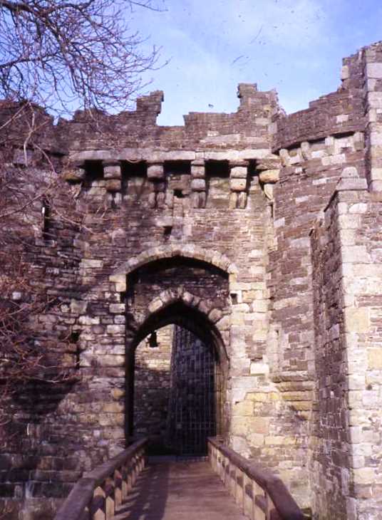 The entrance to Beaumaris Castle
